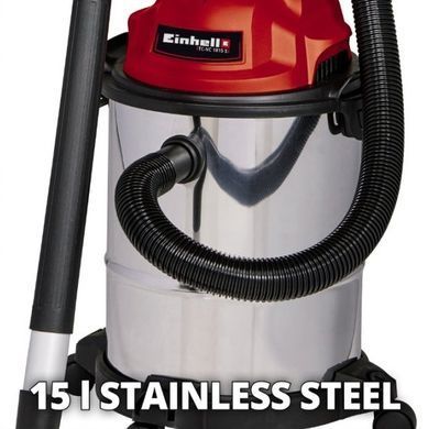 Einhell Пилосос професійний TC-VC 1815 S, 1250Вт, 180мБар, 15л, 4.6кг (349689) 2342390 фото