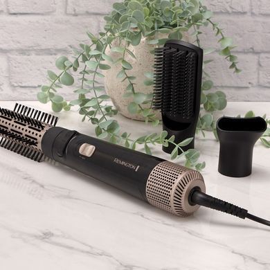 Remington Фен-щетка Blow Dry & Style Caring, 1000Вт, режимов-2, ионизиция, хол. обдув, керамика, черный AS7580 фото
