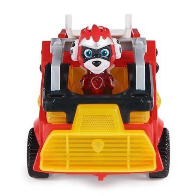 Ігровий набір Paw Patrol Щенячий патруль у кіно 2 Рятувальний автомобіль-трансформер із водієм Маршалом (SM17776/6481) dt_85803 фото
