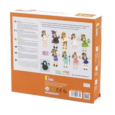 Магнітна гра Viga Toys Вдягни дівчинку (44635) dt_57626 фото