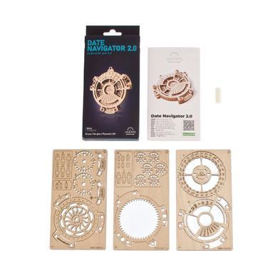 Деревянный механический конструктор 3D Ugears Навигатор дат 2.0 (70218) dt_93678 фото