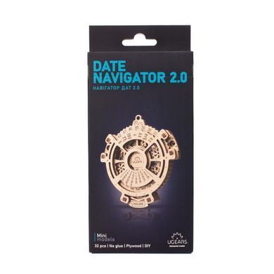 Деревянный механический конструктор 3D Ugears Навигатор дат 2.0 (70218) dt_93678 фото