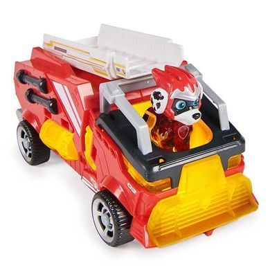Ігровий набір Paw Patrol Щенячий патруль у кіно 2 Рятувальний автомобіль-трансформер із водієм Маршалом (SM17776/6481) dt_85803 фото