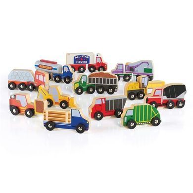 Набір вантажівок Guidecraft Block Play до дороги з дерева, 12 шт. (G6718) dt_2260 фото