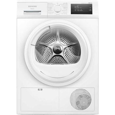 Siemens Сушильная машина тепловой насос, 8кг, A++, 60см, дисплей, белый WT45H001UA фото