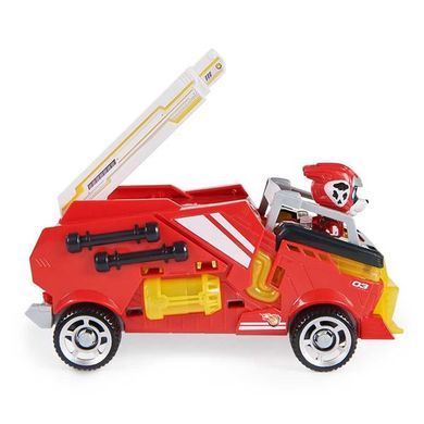 Ігровий набір Paw Patrol Щенячий патруль у кіно 2 Рятувальний автомобіль-трансформер із водієм Маршалом (SM17776/6481) dt_85803 фото