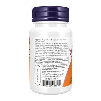 Коэнзим Q10 Now Foods (CoQ10) 60 мг 180 капсул