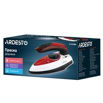 ARDESTO Отпариватель ручной SI-S1400, 1400Вт, 280мл, паровой удар, постоянный пар - 22гр, керам. подошва, бело-черный TI-S1200 фото