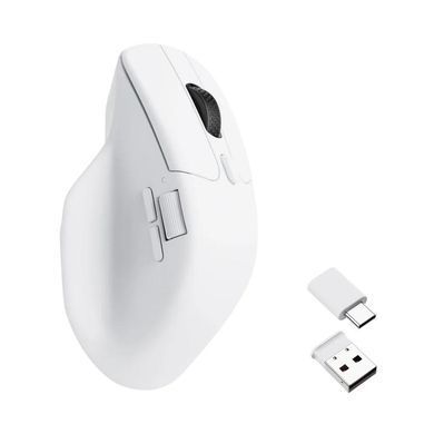 Миша Keychron M6 BT/WL/USB-A/USB-C, білий (389962) M6-A3 фото