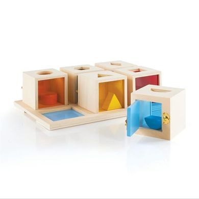 Сортер Guidecraft Manipulatives Коробочки с геометрическими фигурами (G5058) dt_2167 фото