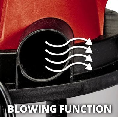 Einhell Пилосос професійний TC-VC 1815 S, 1250Вт, 180мБар, 15л, 4.6кг (349689) 2342390 фото