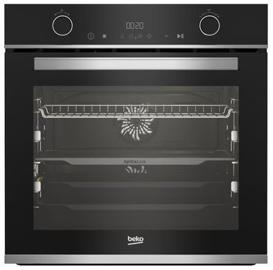 Beko Духовой шкаф электрический, 72л, A+, дисплей, конвекция, черный BBVM13400XDS фото