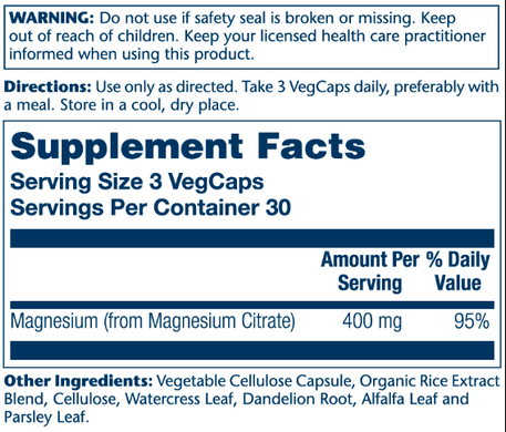 Magnesium Citrate 400mg - 90 Магній Цитрат 400 мг &mdash; Високе дозування
