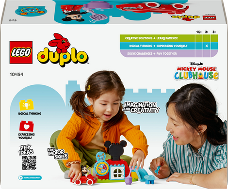 Конструктор LEGO DUPLO Disney Міккі Маус Клубний будинок і автомобіль 27 деталей (10454)