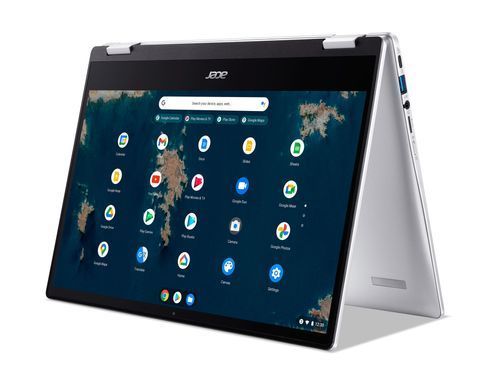 Acer Ноутбук Chromebook Spin CP314-1HN 14" FHD IPS, Intel C N4500, 8GB, F128GB, UMA, ChromeOS, сріблястий (373207) NX.AZ3EU.001 фото
