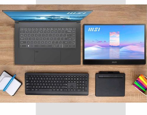 MSI Монітор портативний 15.6" PRO MP161-E2U mHDMI, 2xUSB-C, MM, IPS, Cover (385073) 9S6-3PB70H-045 фото