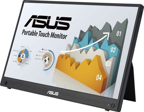 ASUS Монітор портативний 15.6" ZenScreen MB16AMTR mHDMI, 2xUSB-C, MM, IPS, 7800mAh, Touch, Case (382554) 90LM04S0-B02170 фото