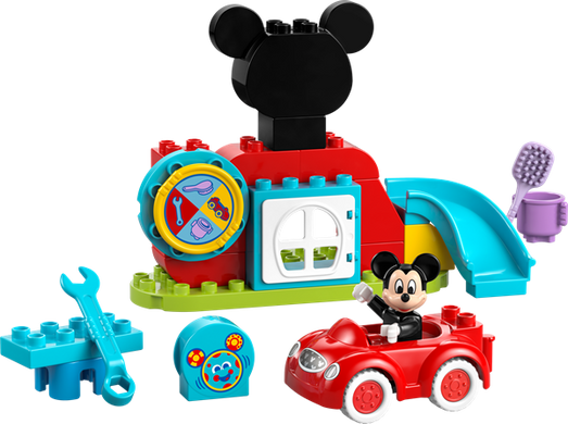 Конструктор LEGO DUPLO Disney Міккі Маус Клубний будинок і автомобіль 27 деталей (10454)