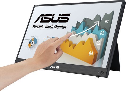 ASUS Монітор портативний 15.6" ZenScreen MB16AMTR mHDMI, 2xUSB-C, MM, IPS, 7800mAh, Touch, Case (382554) 90LM04S0-B02170 фото