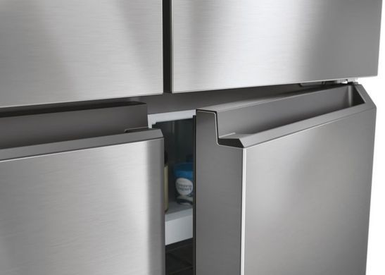 Haier Холодильник многодверный, 181.5x83.3х65, холод.отд.-311л, мороз.отд.-156л, 4дв., А+, NF, инв., дисплей, нерж HCR3818ENMM фото