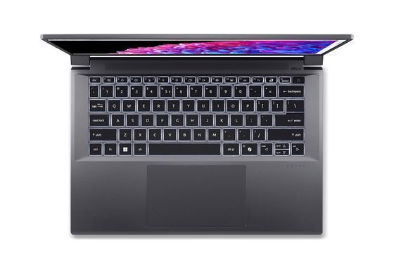 Acer Ноутбук Swift X SFX14-72G 14.5" 2.8K OLED, Intel U7-155H, 32GB, F1TB, NVD4050-6, Win11, серый NX.KR7EU.003 фото