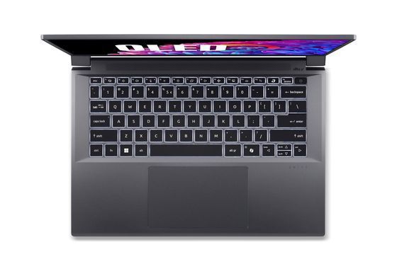 Acer Ноутбук Swift X SFX14-72G 14.5" 2.8K OLED, Intel U7-155H, 32GB, F1TB, NVD4050-6, Win11, серый NX.KR7EU.003 фото