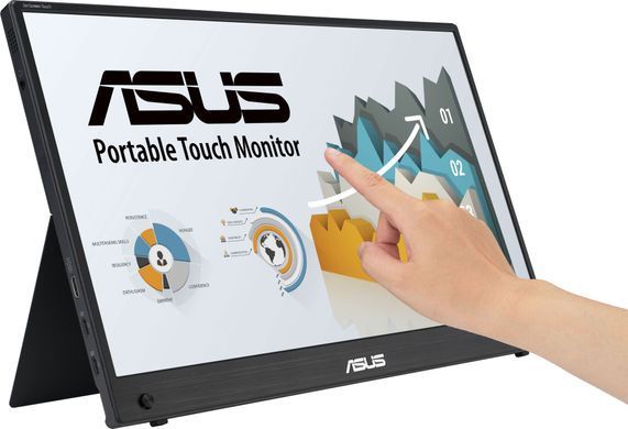 ASUS Монітор портативний 15.6" ZenScreen MB16AMTR mHDMI, 2xUSB-C, MM, IPS, 7800mAh, Touch, Case (382554) 90LM04S0-B02170 фото