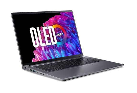 Acer Ноутбук Swift X SFX14-72G 14.5" 2.8K OLED, Intel U7-155H, 32GB, F1TB, NVD4050-6, Win11, серый NX.KR7EU.003 фото