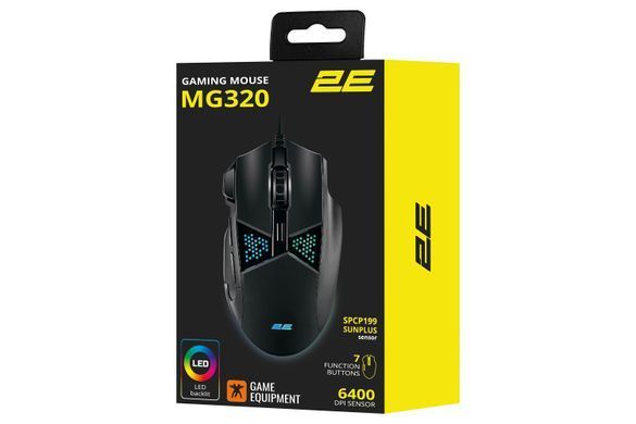 2E Gaming Мышь GAMING MG320 RGB USB Black 2E-MG320UB фото