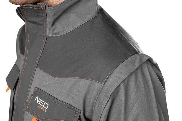 Рабочая толстовка NEO TOOLS 81-311 Cotton Slim 2-в-1, 100 % хлопок, 260 г/м&sup2;, CE XXL