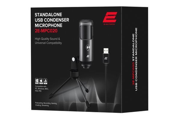 Мікрофон для ПК 2Е MPC020 Streaming KIT USB (333349) 2E-MPC020 фото