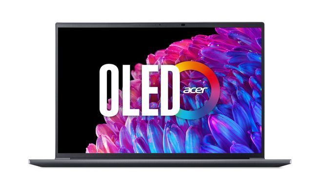 Acer Ноутбук Swift X SFX14-72G 14.5" 2.8K OLED, Intel U7-155H, 32GB, F1TB, NVD4050-6, Win11, серый NX.KR7EU.003 фото