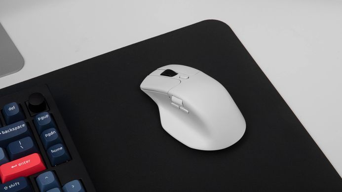 Миша Keychron M6 BT/WL/USB-A/USB-C, білий (389962) M6-A3 фото