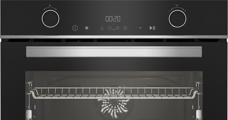 Beko Духовой шкаф электрический, 72л, A+, дисплей, конвекция, черный BBVM13400XDS фото