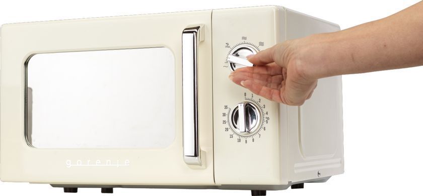Мікрохвильова піч Gorenje, 20л, мех. керув., 700Вт, гриль, бежевий (390667) MO20E1HRL фото