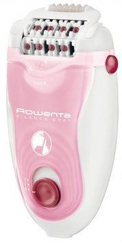 Rowenta Эпилятор Silence Soft пинцетный, от сети, пинцет.-24, сух., с подсветкой, насадок-4, розовый EP5640D1 фото