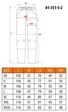 Робочі штани NEO TOOLS 81-351-2 Mix&Match, сіро-чорні, з карманами та наколінниками S