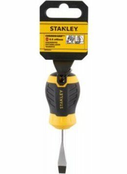 Отвертка плоская STANLEY "Cushion Grip" S/D FLARED: 6.5 X 45MM