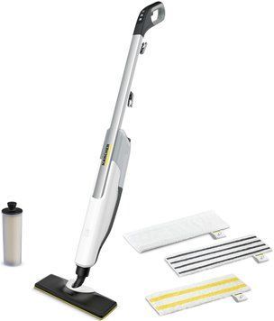 Karcher Пароочиститель SC 2 Upright EasyFix AE, 1600Вт, 400мл,(паровая швабра), бело-черный 1.513-509.0 фото
