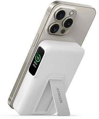 Портативное зарядное устройство Anker MagGo 10000 mAh Qi2 15W + USB-C PD 27W White (7181286)