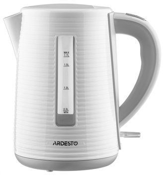 Електрочайник ARDESTO EKL-F17WG 1.7л/2150Вт/strix контроль/колір білий + сірий (313712) EKL-F17WG фото