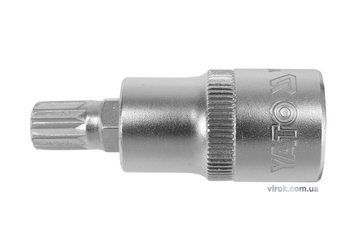 Головка торцева YATO квадрат 1/2 "SPLINE" M10, L= 55 мм