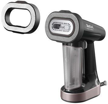 Відпарювач Tefal компактний Pure Force 3в1, 1800Вт, 180мл, постійна пара - 35гр, керам. підошва, чорно-рожевий (389423) DT8765E0 фото