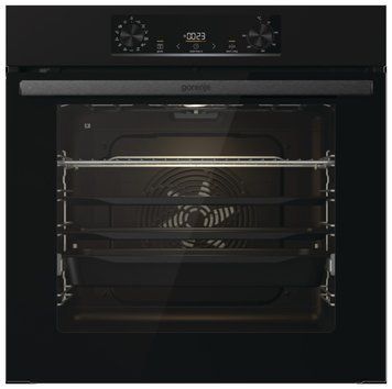 Gorenje Духовой шкаф электрический, 77л, A+, пар, дисплей, пиролиз, черный BPS6737E07B фото