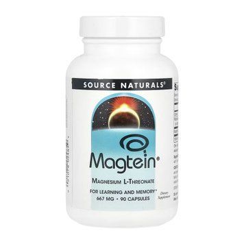 Магний L-треонат Source Naturals Magtein 667 мг 90 капс