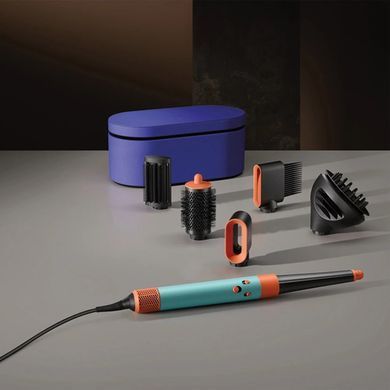 Стайлер Dyson Airwrap I.D. HS08 Curly/Coily Ceramic Patina/Topaz, 1300Вт, темп.режимов-3, D -30,40mm, насадок-6, керамика, голубой-медный 533736-01 фото