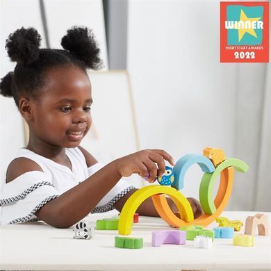 Дерев'яна гра-балансир Viga Toys Веселка (44590) dt_14338 фото