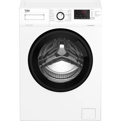 Beko Пральна машина фронтальна, 6кг, 1200, A+++, 45см, дисплей, інвертор, ПАР, білий (372579) WUE6612ISXBW фото