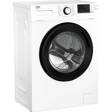 Beko Пральна машина фронтальна, 6кг, 1200, A+++, 45см, дисплей, інвертор, ПАР, білий (372579) WUE6612ISXBW фото