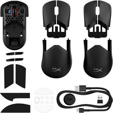 Миша HyperX Pulsefire SAGA PRO, RGB, USB-A/WL/BT, чорний (388532) A2PB2AA фото